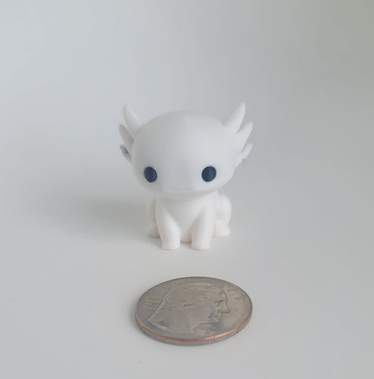 Flexi Axolotl Keychain 3D Printed Articulated Cute Desk Toy Fidget Animal Gift