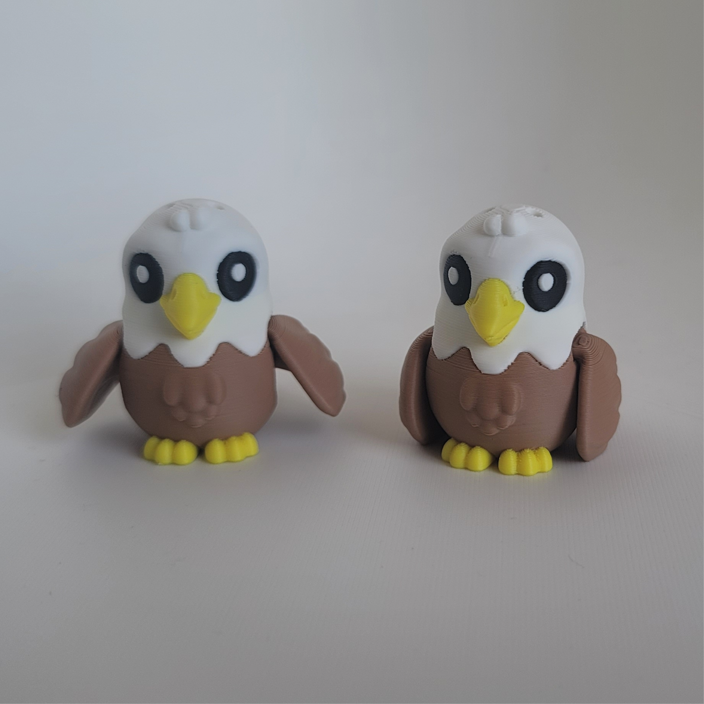Flexi Eagle Keychain 3D Printed Articulated Bird Fidget Toy Handmade Gift