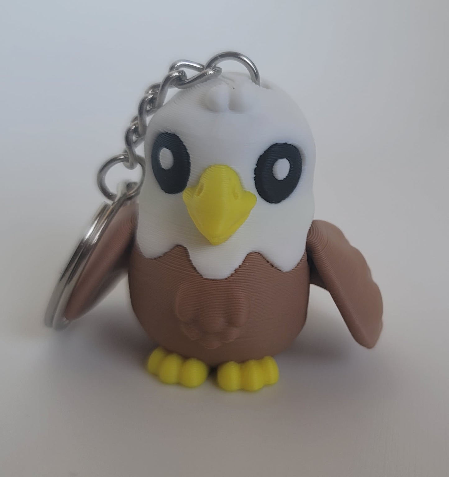 Flexi Eagle Keychain 3D Printed Articulated Bird Fidget Toy Handmade Gift