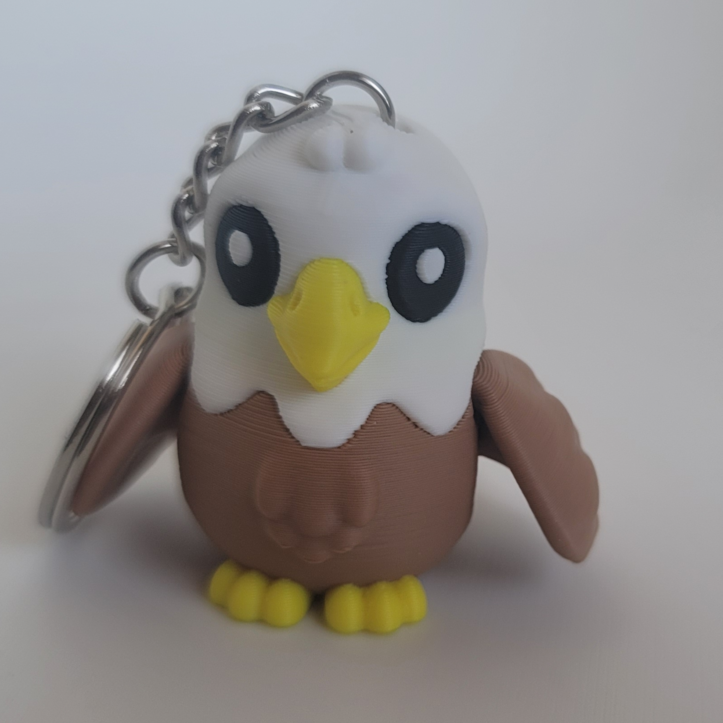 Flexi Eagle Keychain 3D Printed Articulated Bird Fidget Toy Handmade Gift