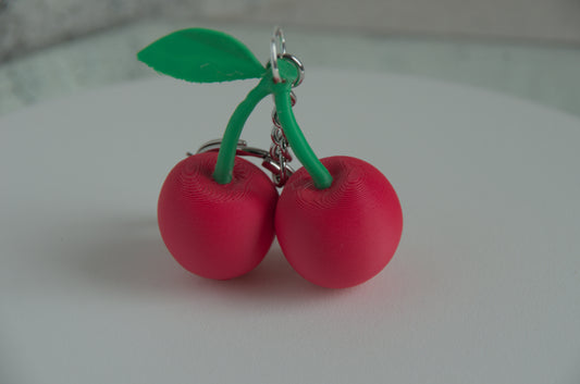 Double Cherry Keychain