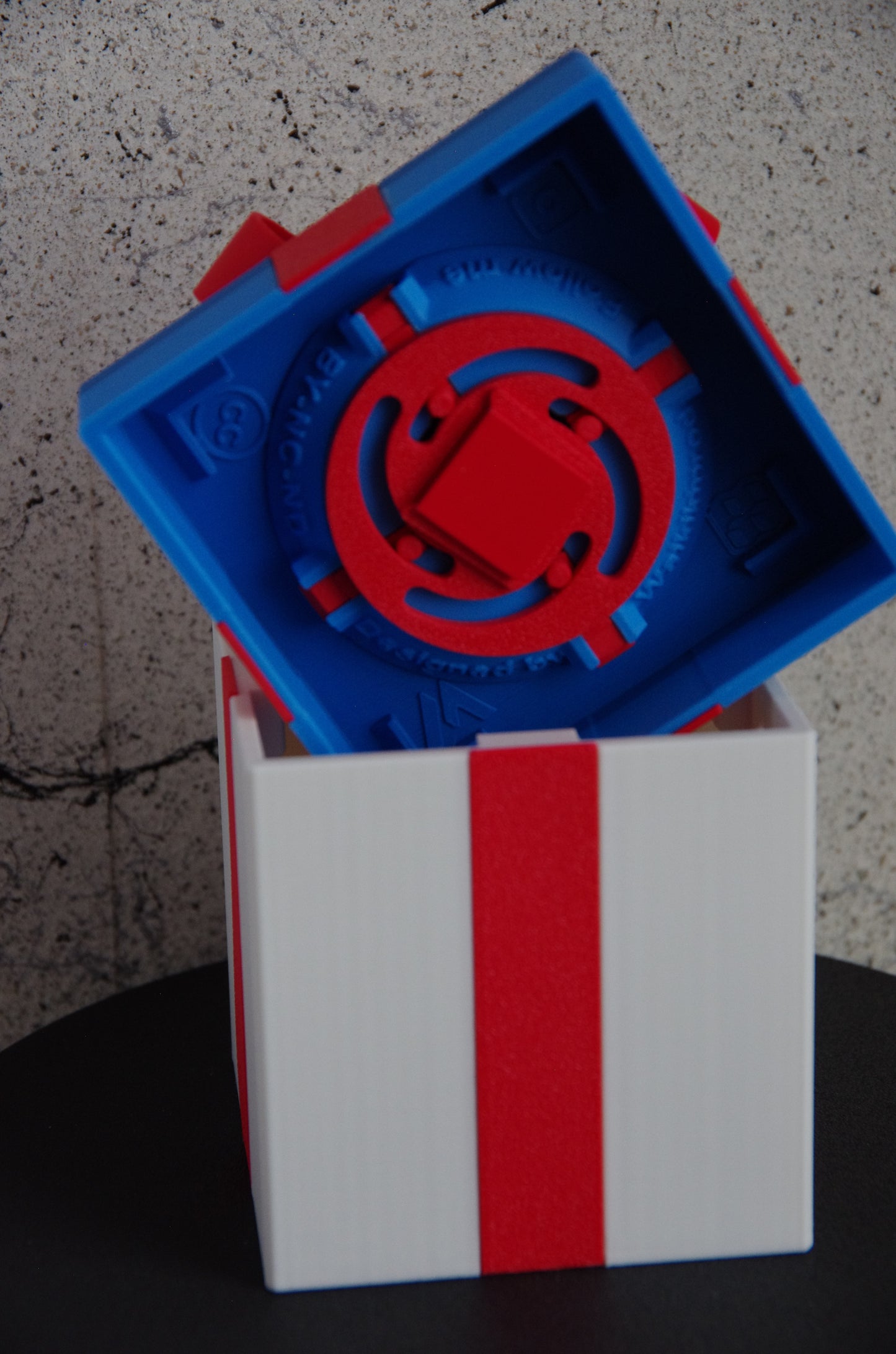 3D Printed Locking Gift Box Secret Compartment Surprise Trinket Storage Novelty