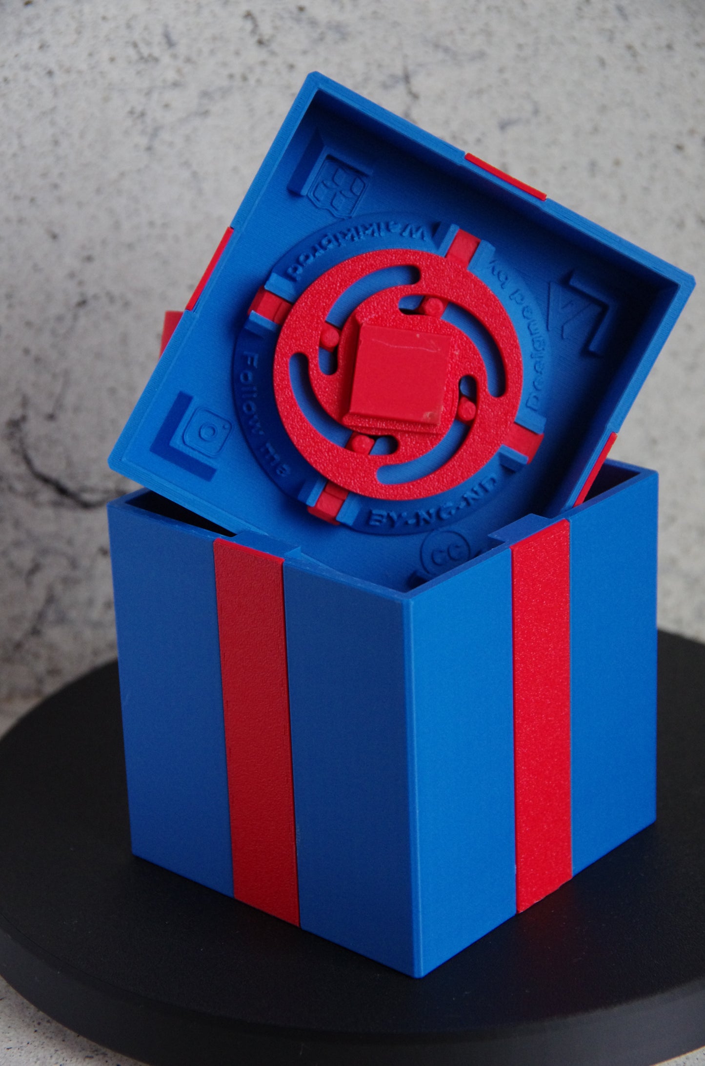 3D Printed Locking Gift Box Secret Compartment Surprise Trinket Storage Novelty